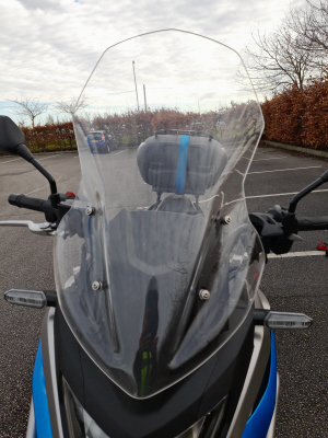 honda nc750x with puig screen fitted