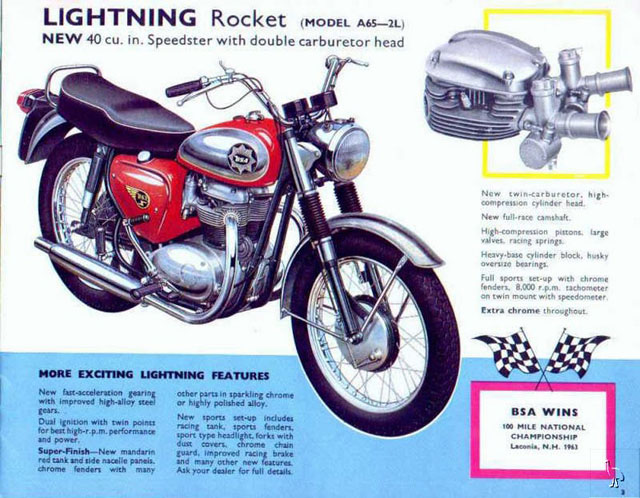advert for 650 bsa rocket