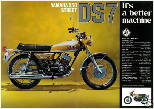 sales sheet for yamaha yds7